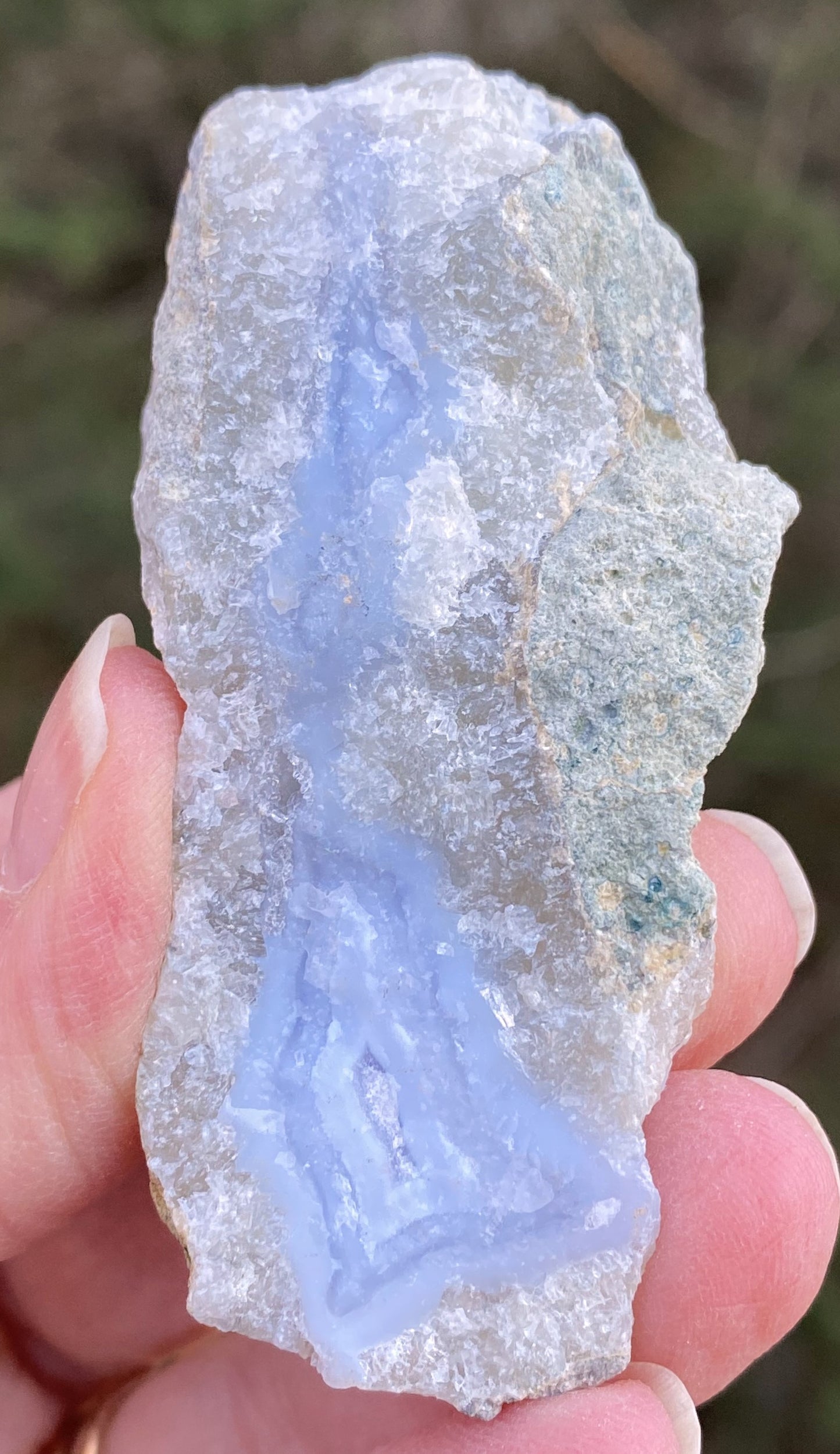 Blue Lace Agate Raw Piece Protection Calm Communication 29231S