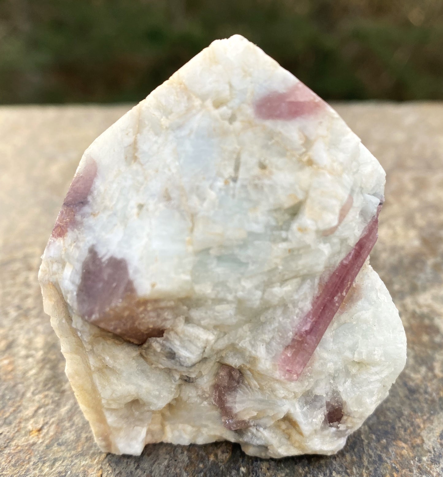 Rubellite Pink Tourmaline Raw & Polished Point Peace Well Being 29282S