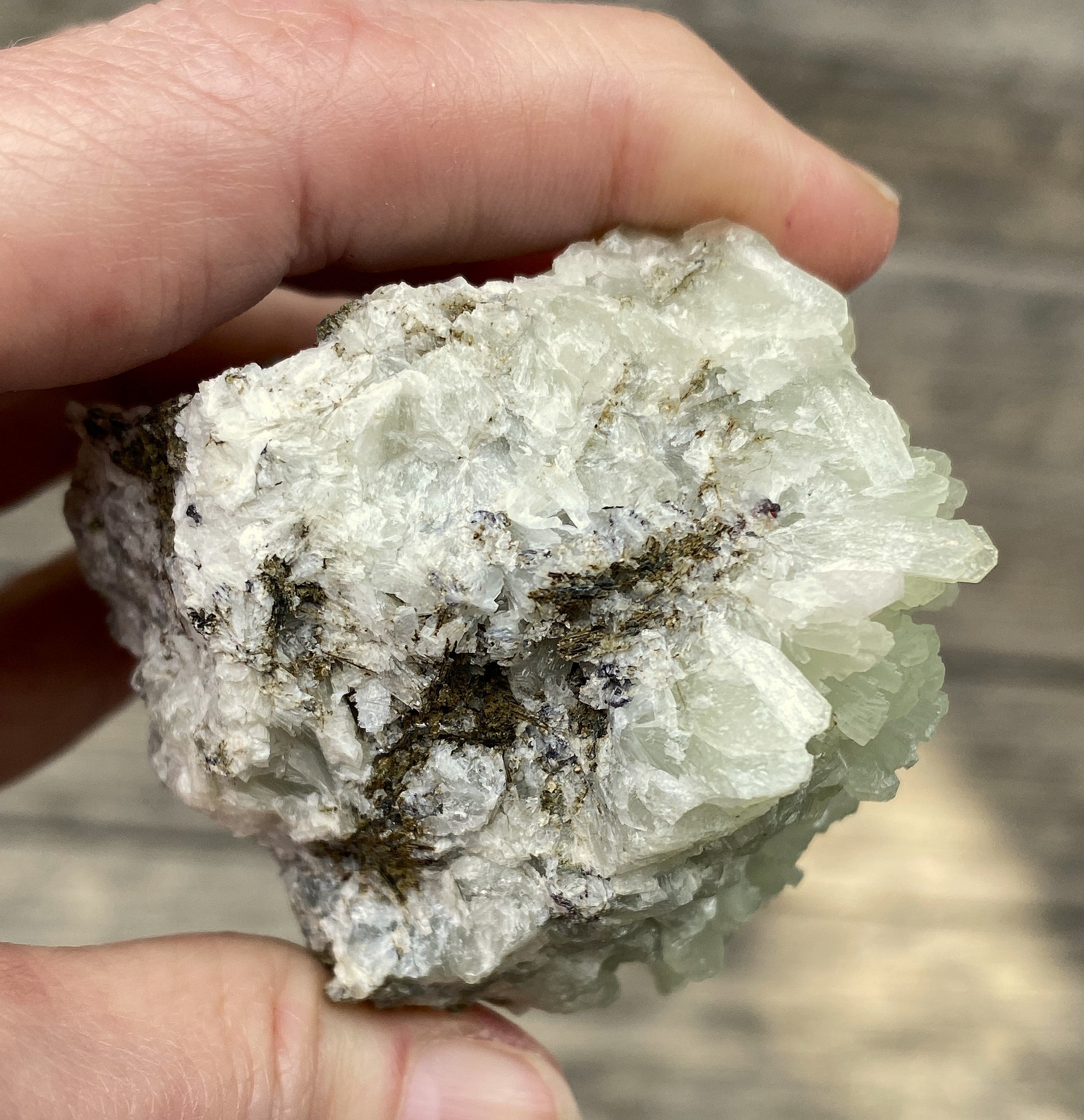 Prehnite Druzy  Green Raw Piece  Protective Harmony 31572S