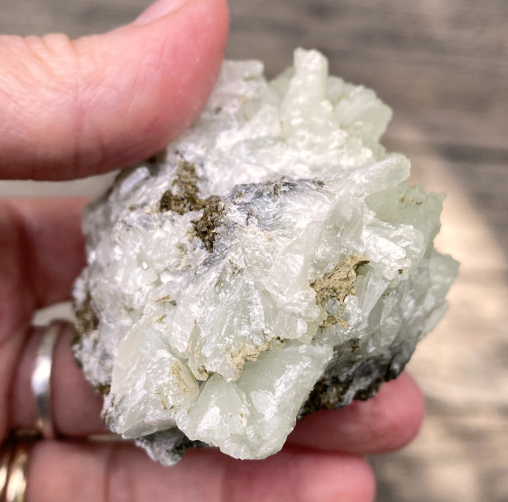 Prehnite Druzy  Green Raw Piece  Protective Harmony 31572S