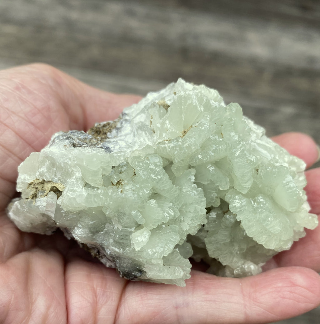 Prehnite Druzy  Green Raw Piece  Protective Harmony 31572S