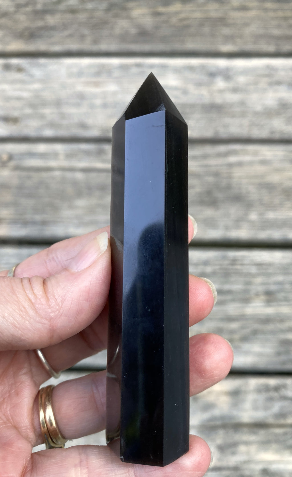 Obsidian Silver Sheen  Point  Protection Grounding Success 31603S