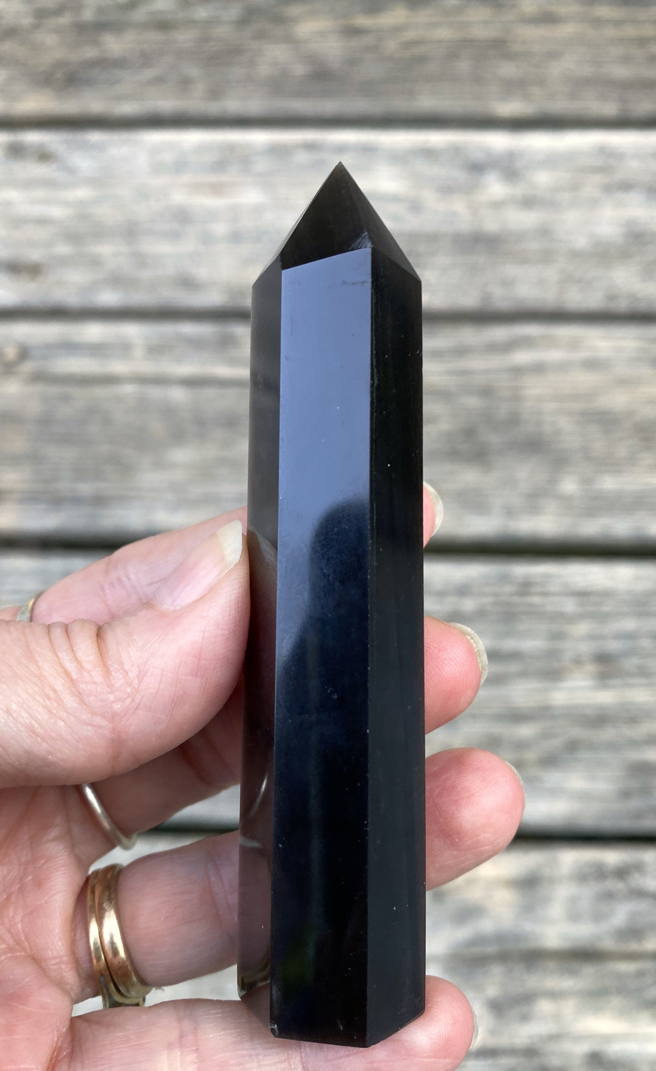 Obsidian Silver Sheen  Point  Protection Grounding Success 31603S