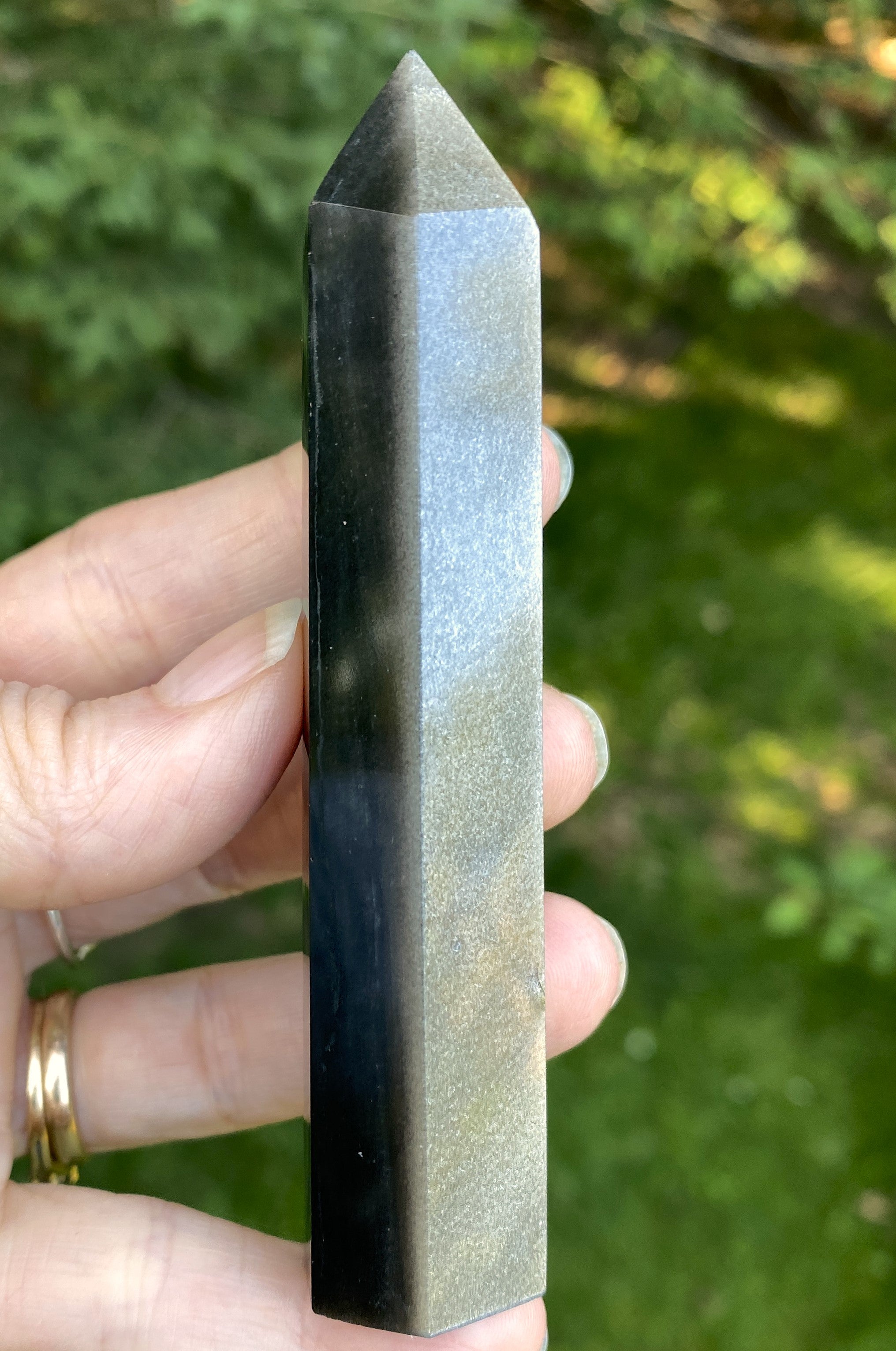 Obsidian Silver Sheen  Point  Protection Grounding Success 31603S