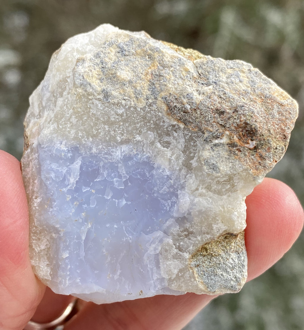 Blue Lace Agate   Rough Raw Piece   Harmony Calm Protection 31722S