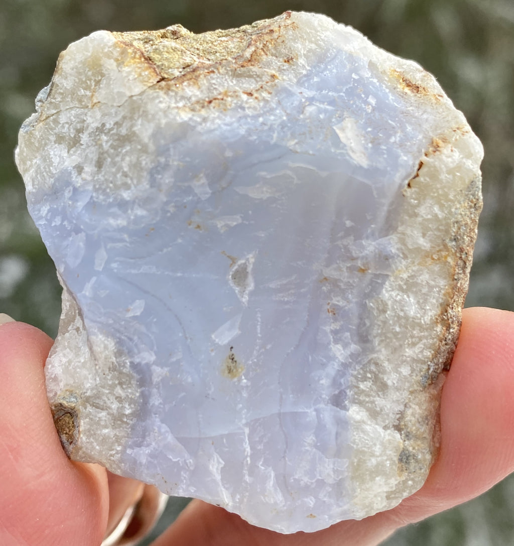 Blue Lace Agate   Rough Raw Piece   Harmony Calm Protection 31722S