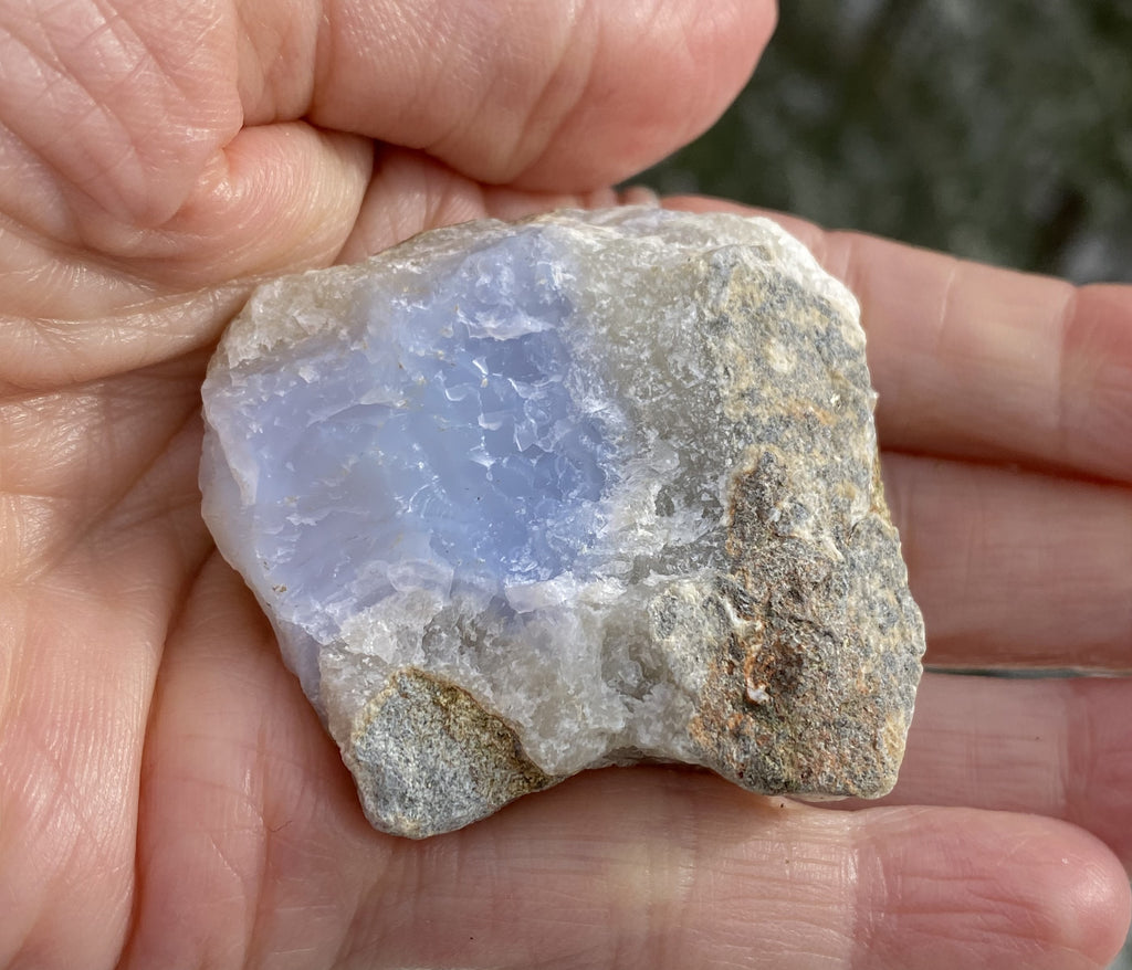 Blue Lace Agate   Rough Raw Piece   Harmony Calm Protection 31722S