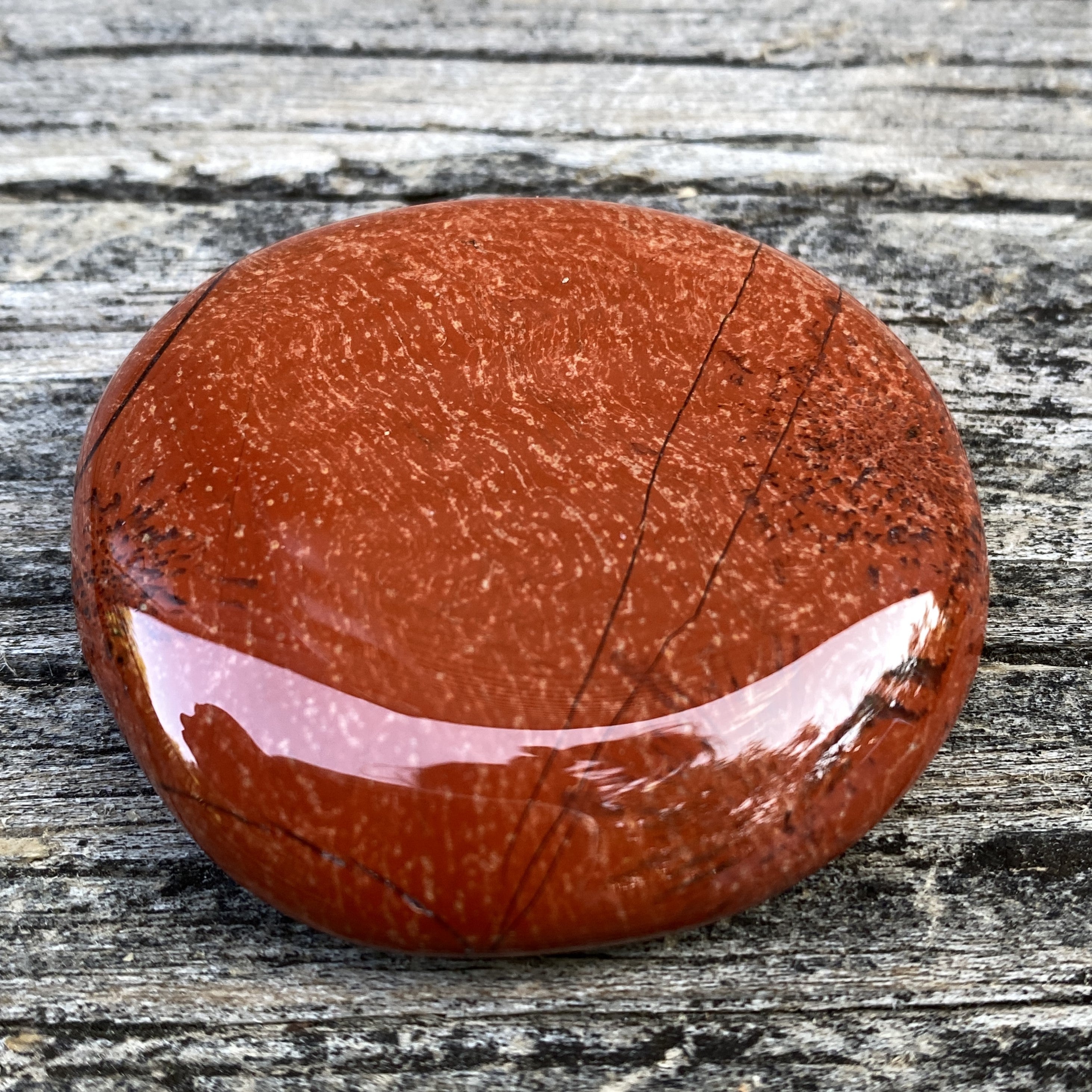 Red Jasper  Large Worry Stone  Calming Healing 31615S