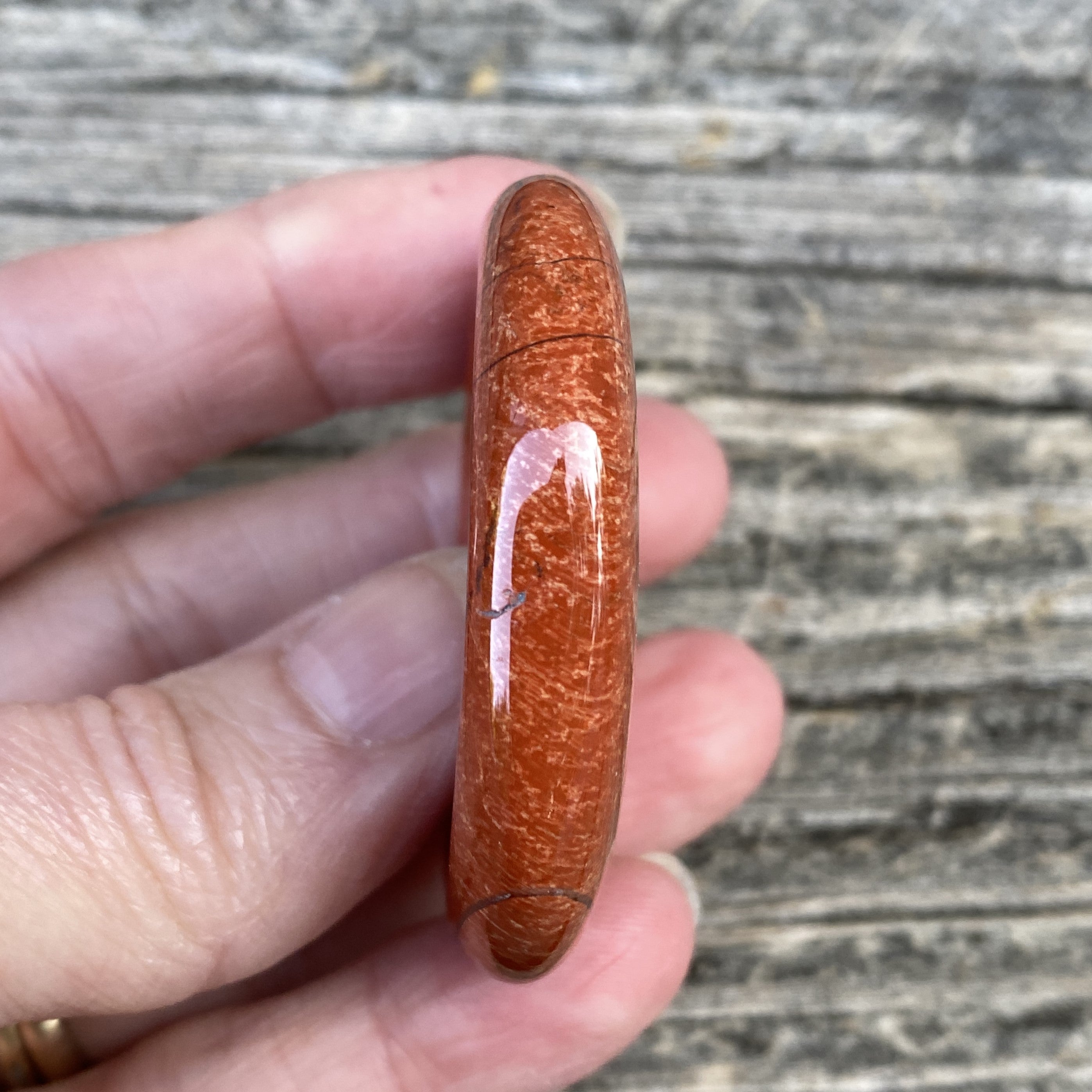 Red Jasper  Large Worry Stone  Calming Healing 31615S