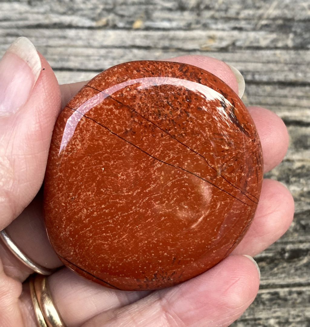 Red Jasper  Large Worry Stone  Calming Healing 31615S