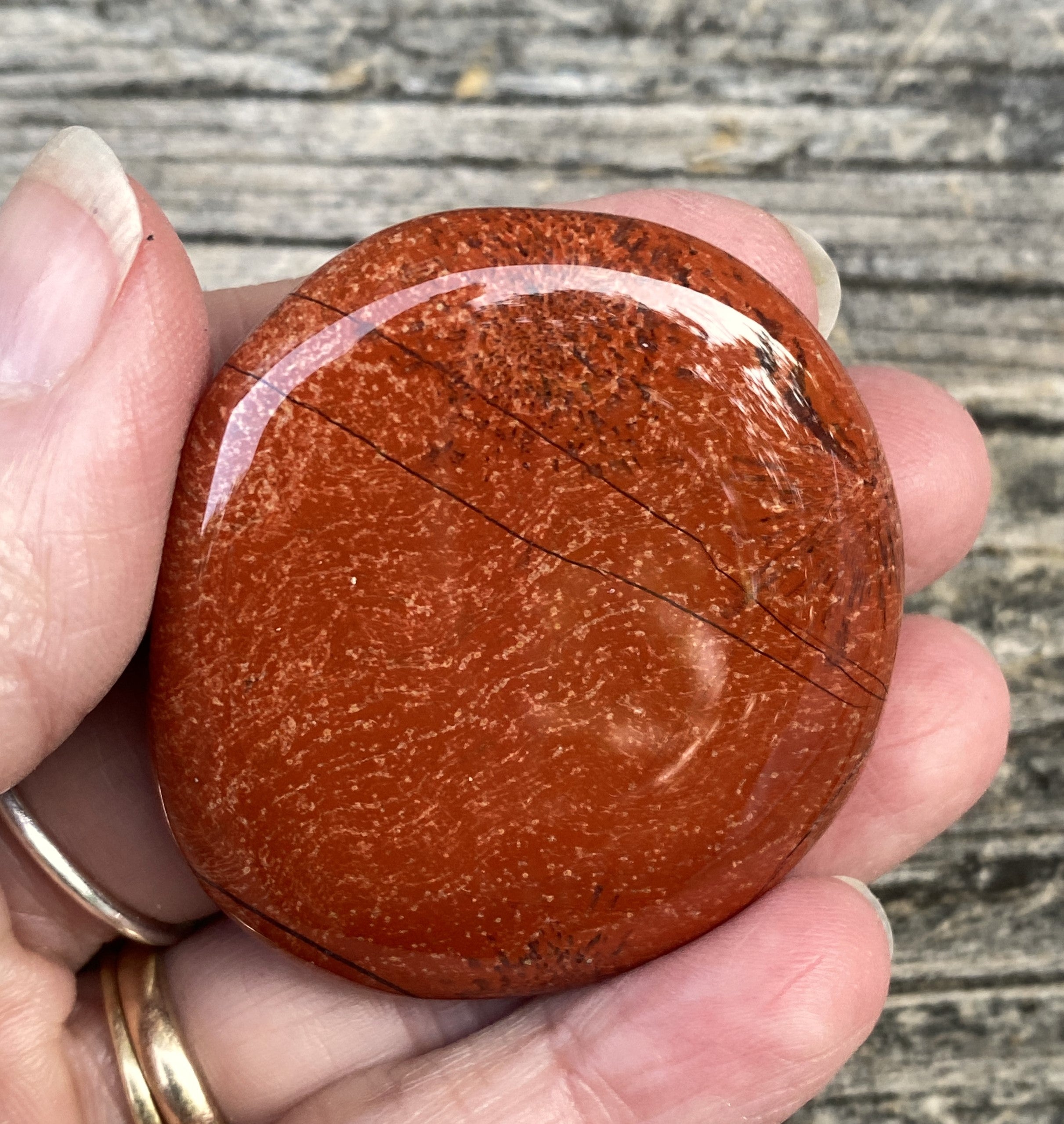 Red Jasper  Large Worry Stone  Calming Healing 31615S