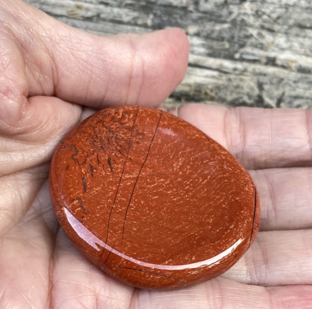 Red Jasper  Large Worry Stone  Calming Healing 31615S