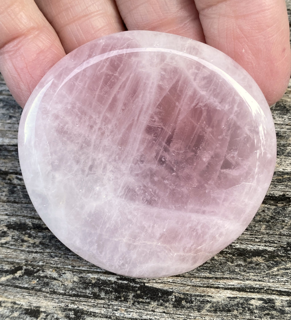 Rose Quartz  Large Worry Stone  Protection Love Compassion 31616S