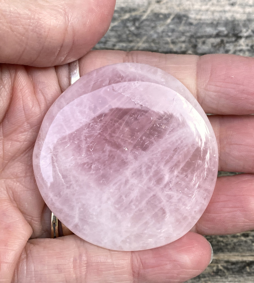 Rose Quartz  Large Worry Stone  Protection Love Compassion 31616S