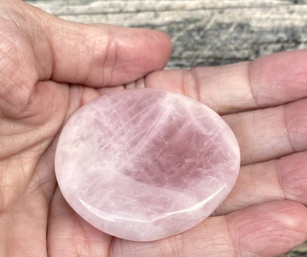Rose Quartz  Large Worry Stone  Protection Love Compassion 31616S