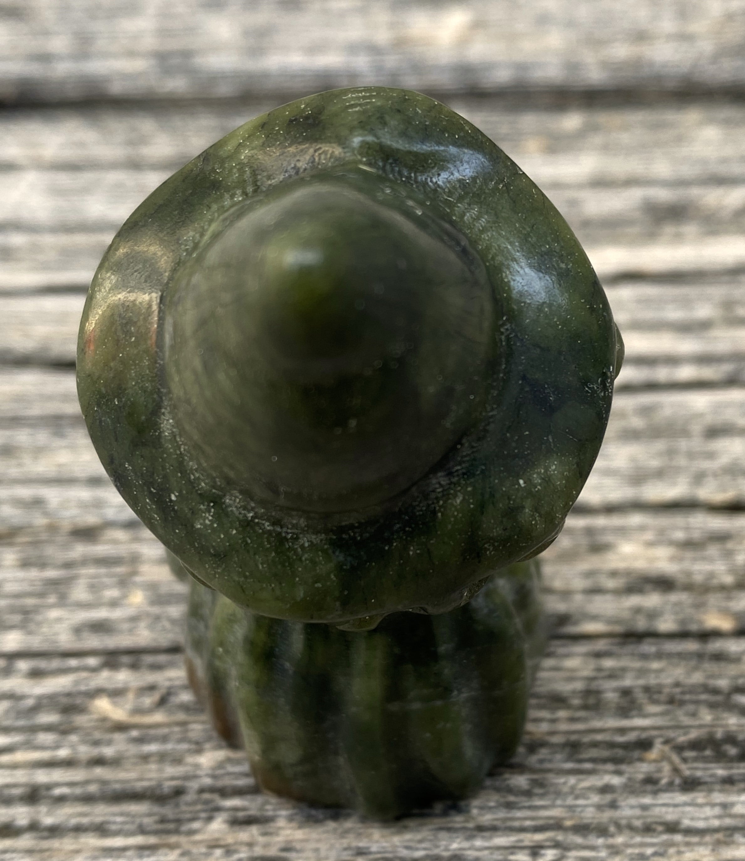 Witch Figurine  Nephrite Jade  Peru  Dream Stone Protection 31617S