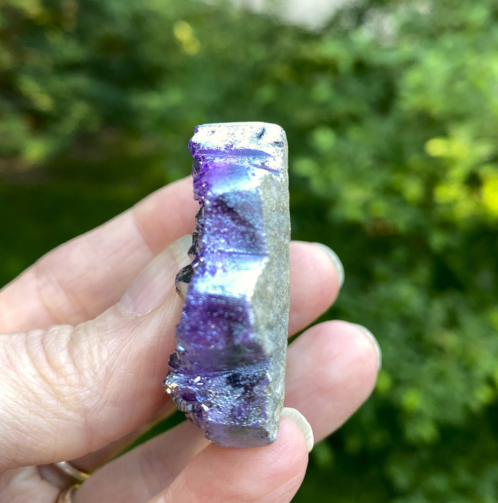 Amethyst Flower  Angel Aura Druzy  Protection Balance Intuition 31624S