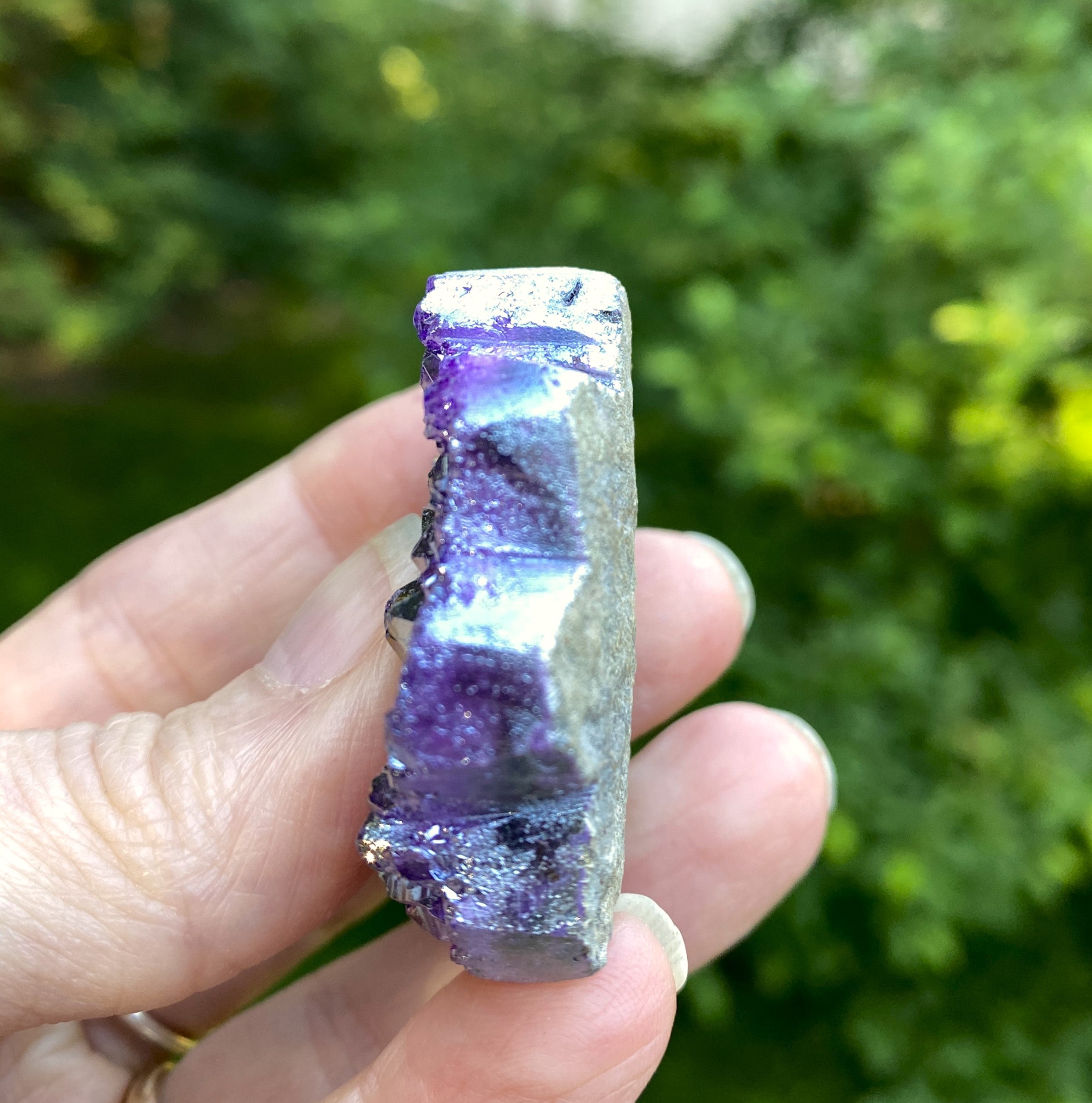 Amethyst Flower  Angel Aura Druzy  Protection Balance Intuition 31624S