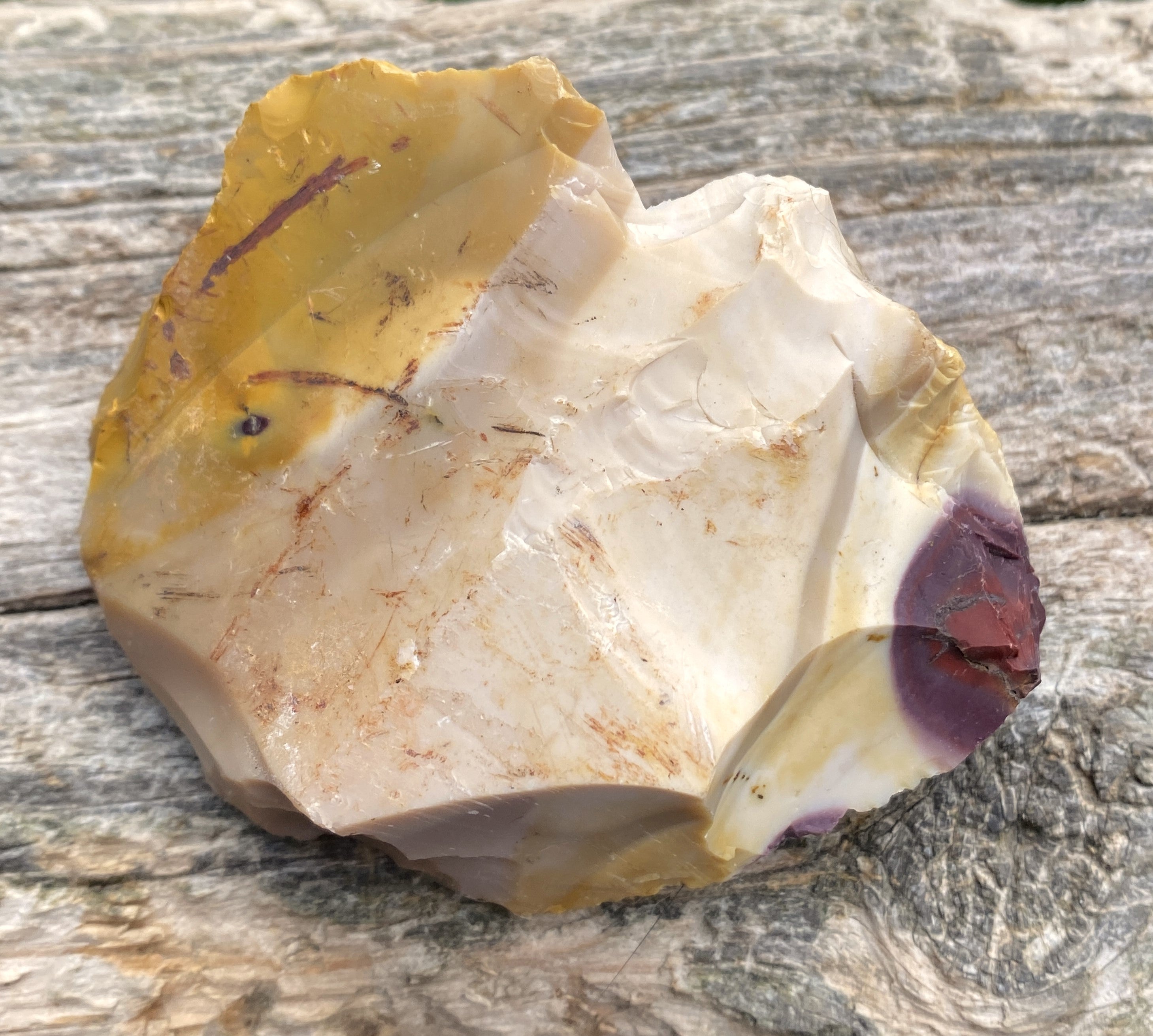 Mookaite Raw Piece  Red Yellow  Grounding Protection 31632S