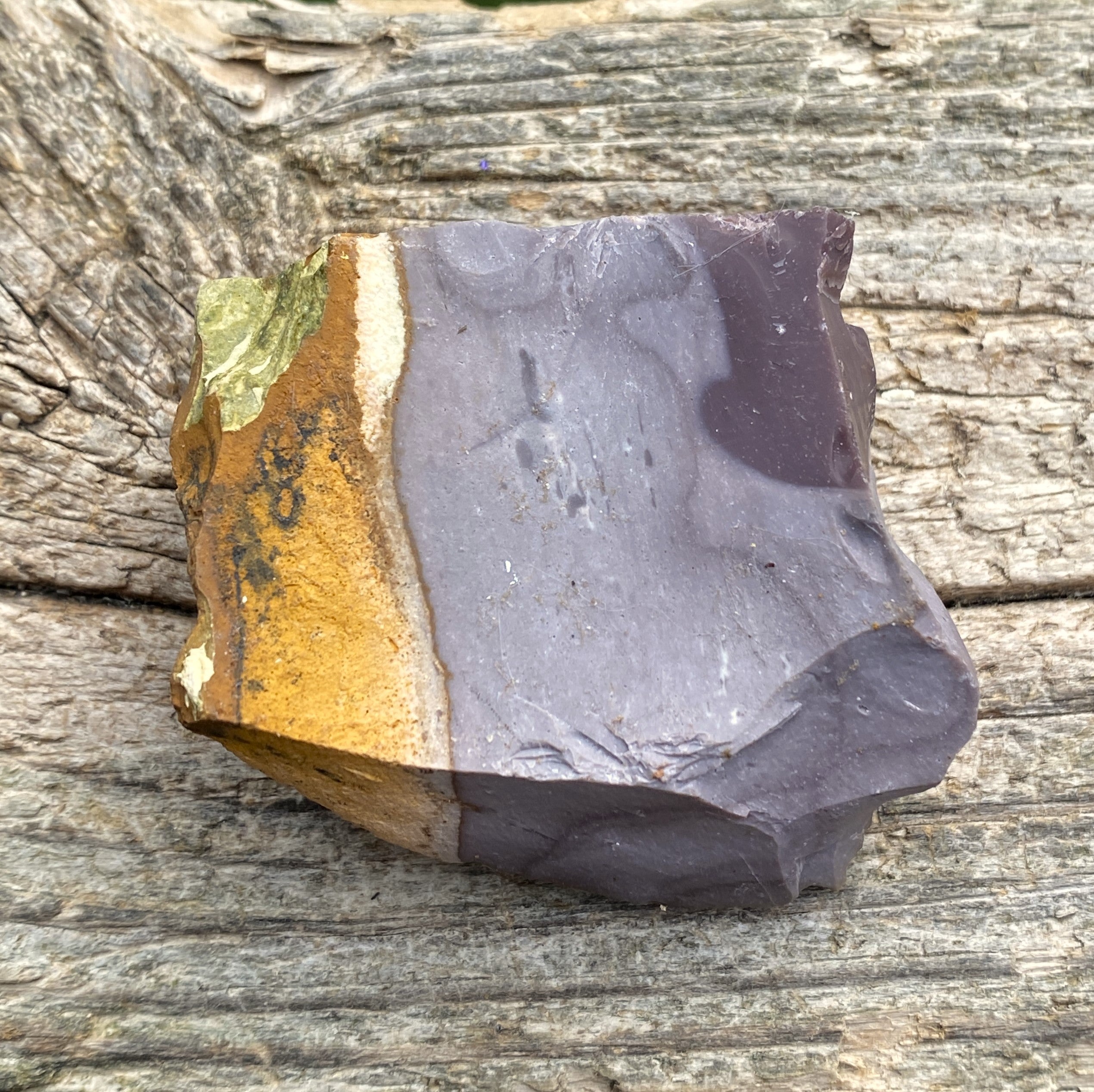 Mookaite Raw  Purple Gray Yellow  Grounding Protection 31635S