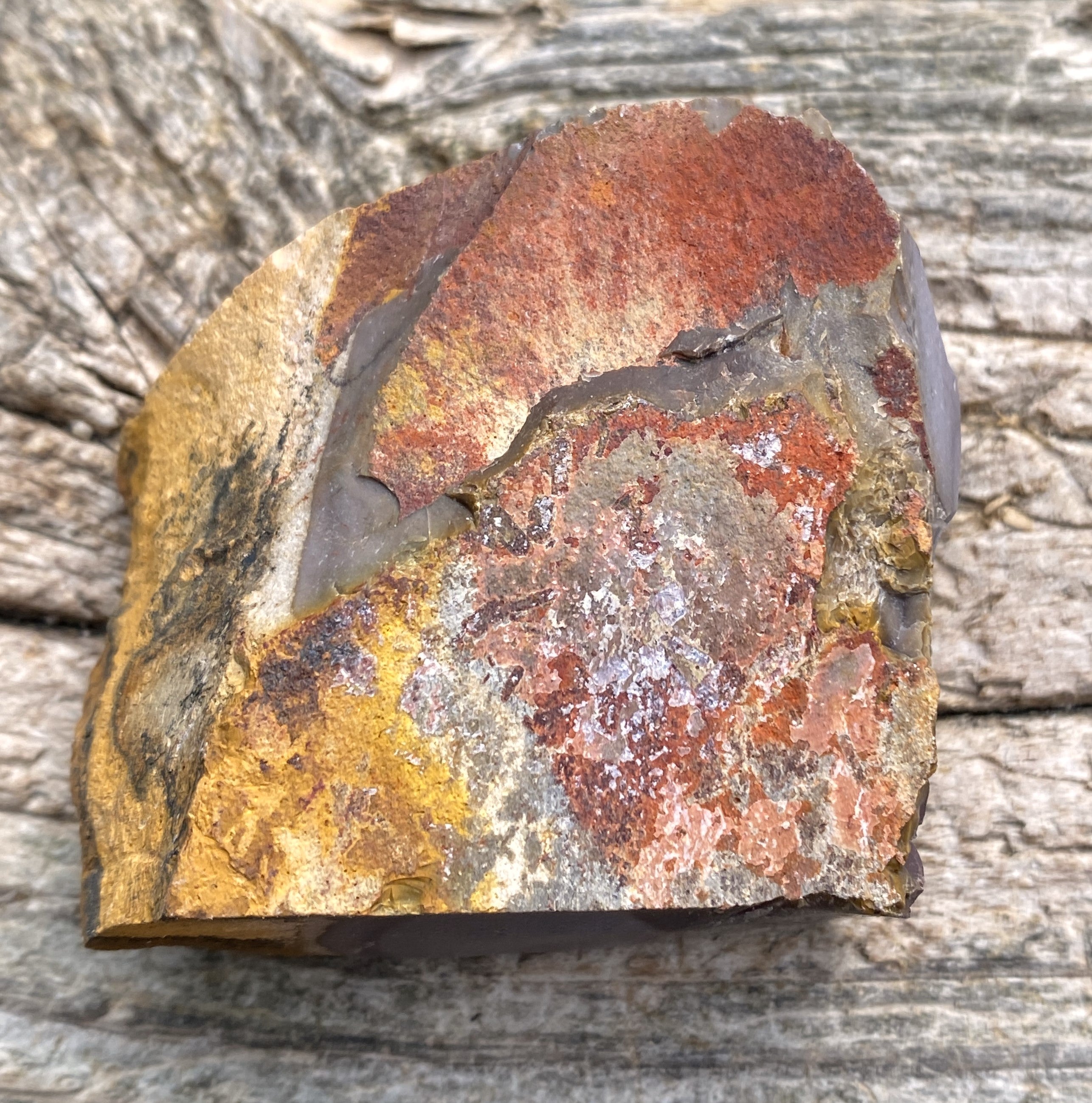 Mookaite Raw  Purple Gray Yellow  Grounding Protection 31635S
