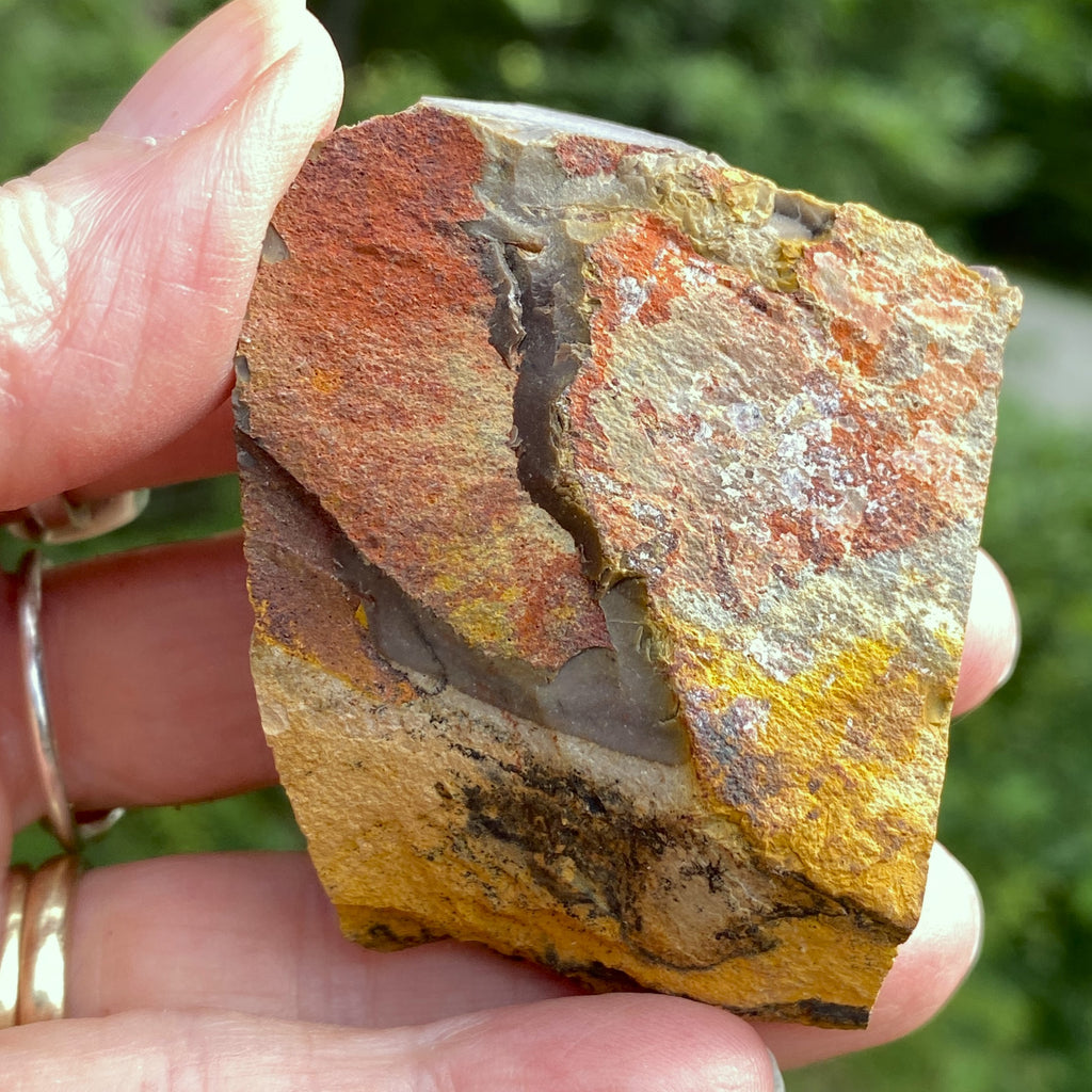 Mookaite Raw  Purple Gray Yellow  Grounding Protection 31635S
