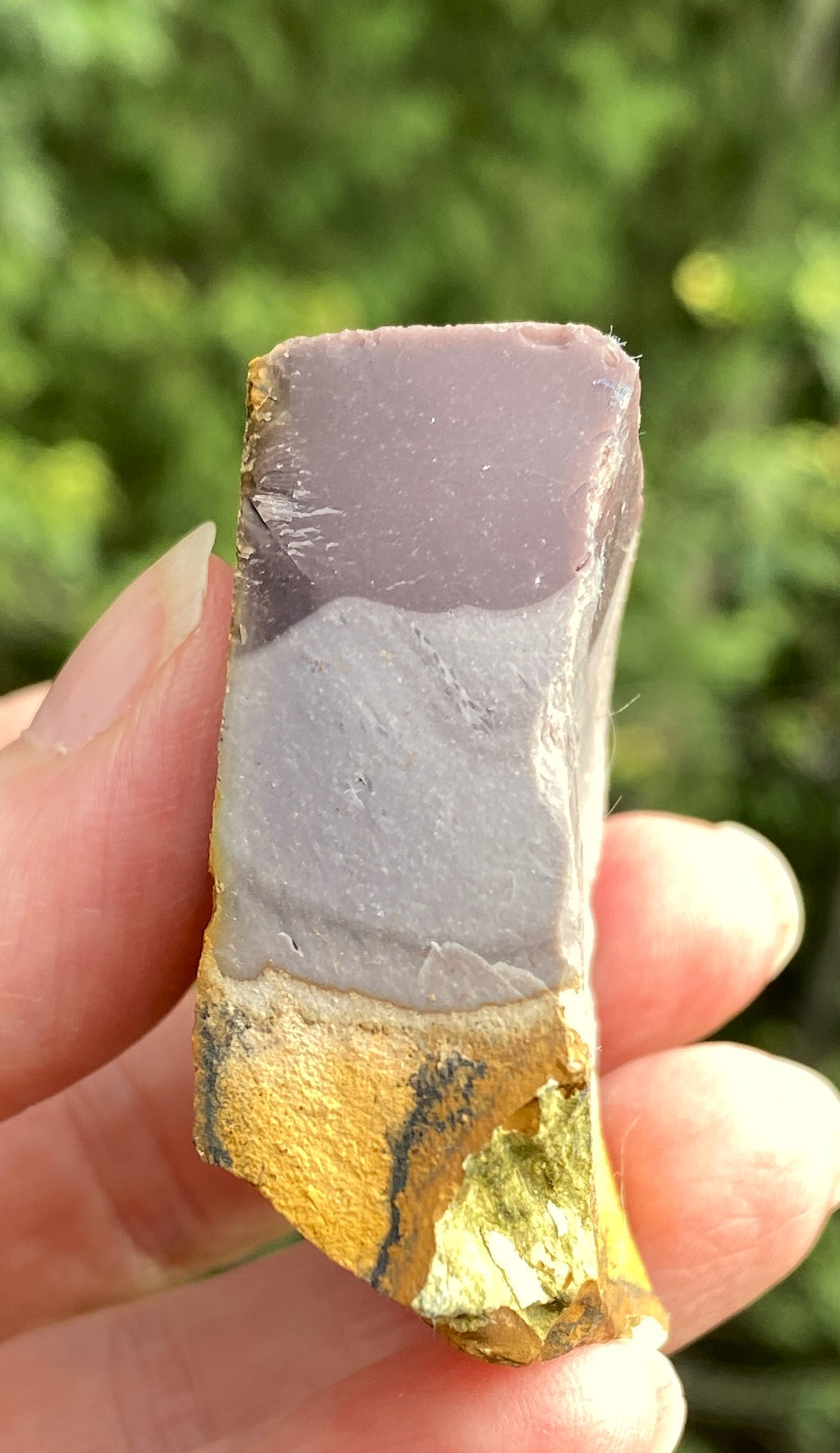 Mookaite Raw  Purple Gray Yellow  Grounding Protection 31635S