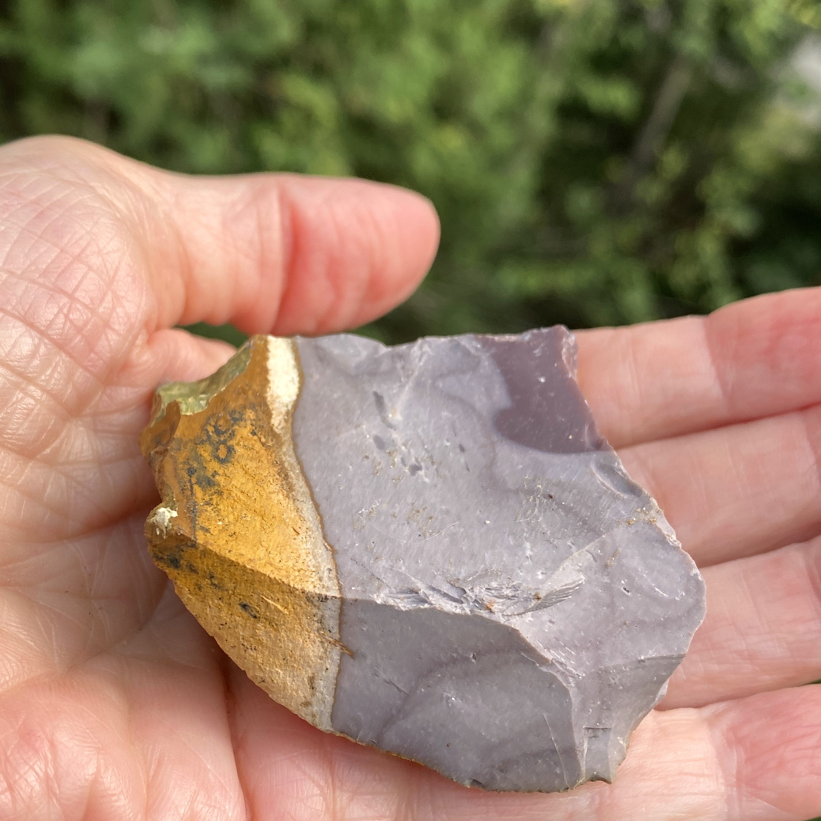 Mookaite Raw  Purple Gray Yellow  Grounding Protection 31635S