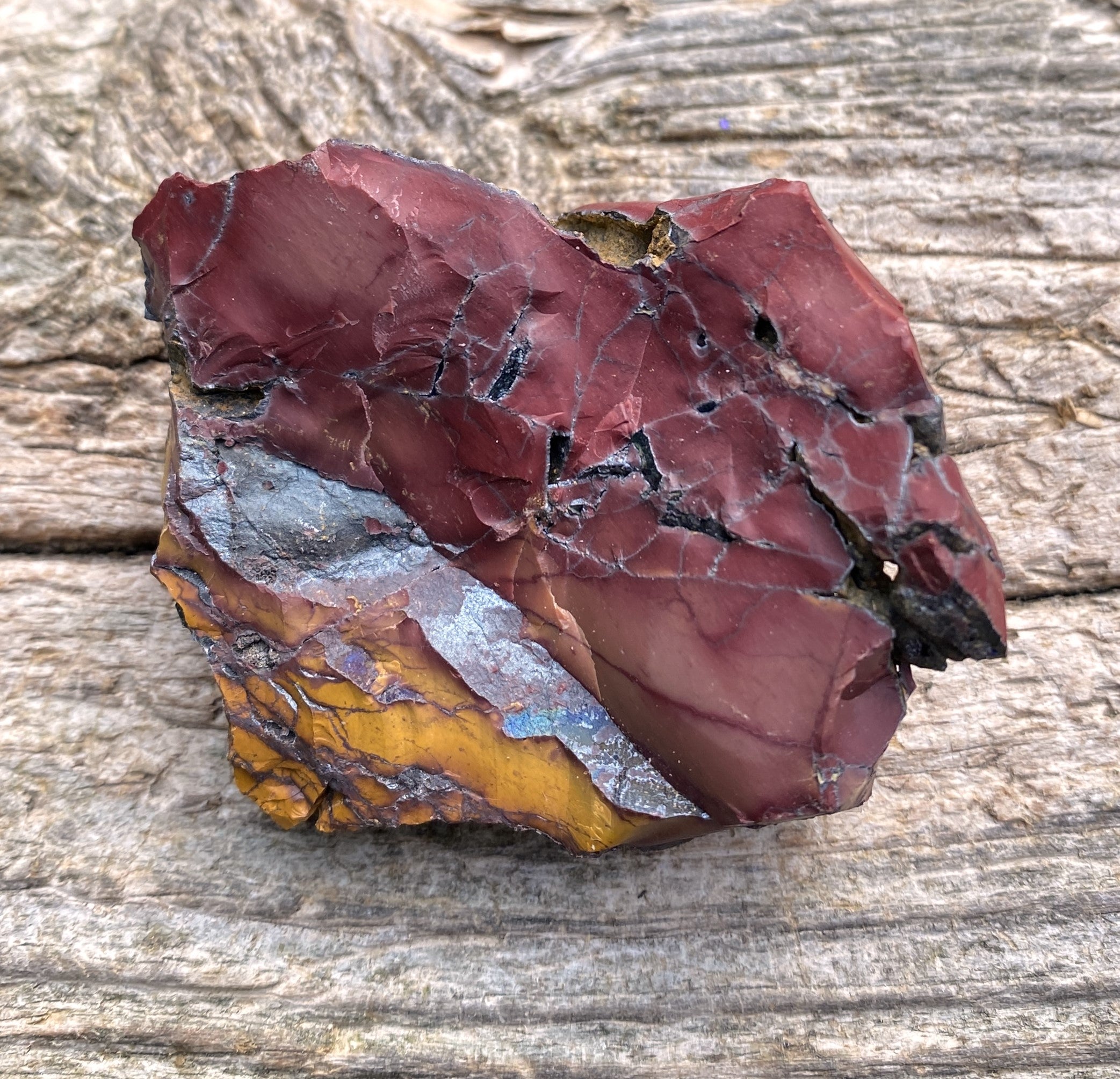 Mookaite Raw  Red & Yellow  Grounding Protection 31636S