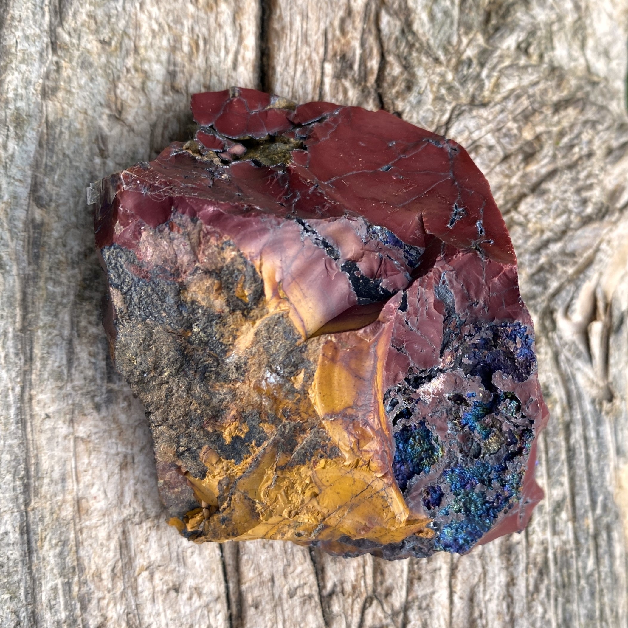 Mookaite Raw  Red & Yellow  Grounding Protection 31636S