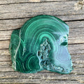 Malachite Slab  Small Palm Stone  Polished  Protection Abundance 31652S