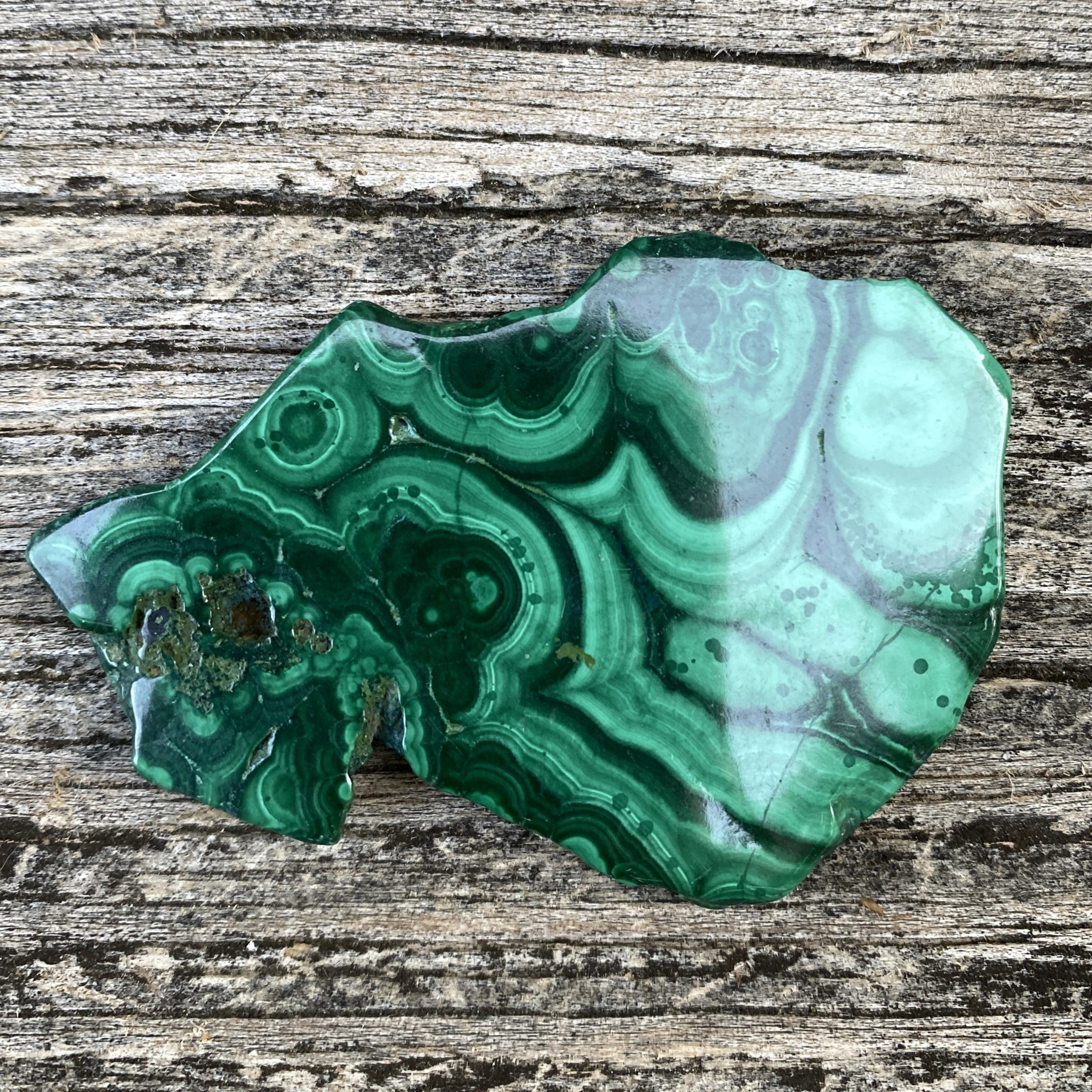 Malachite Slab  Small Polished  Protection Abundance 31653S