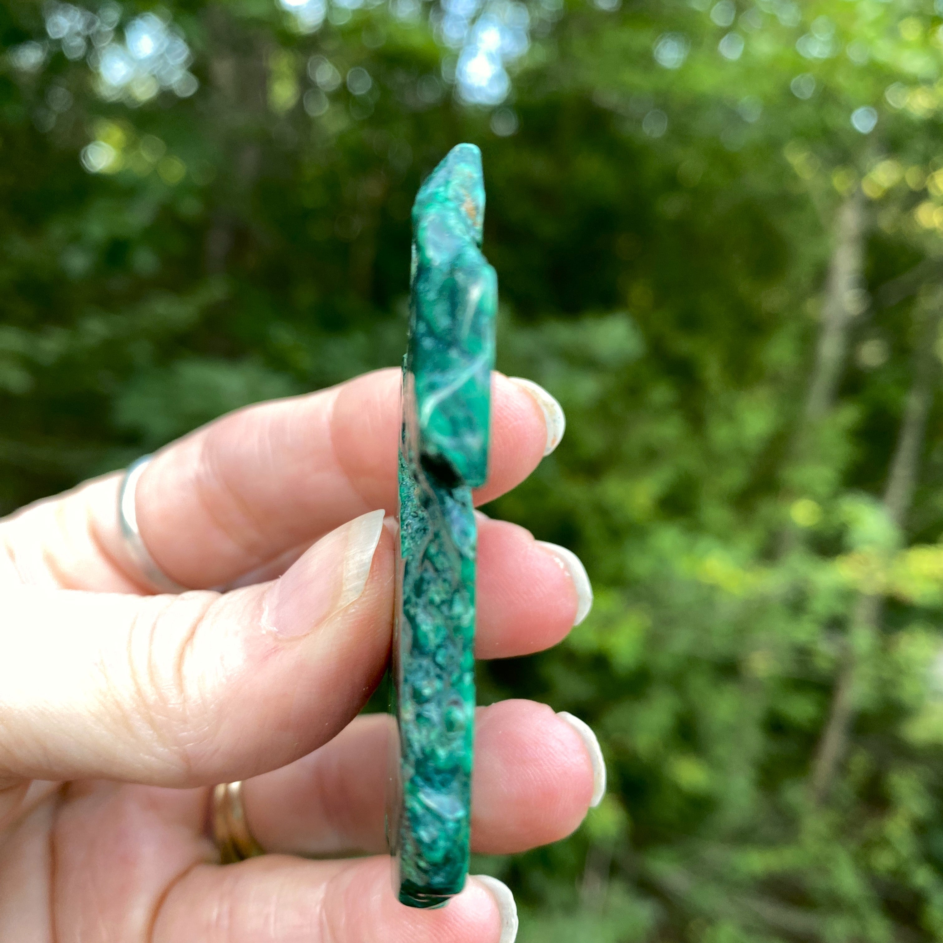 Malachite Slab  Small Polished  Protection Abundance 31653S