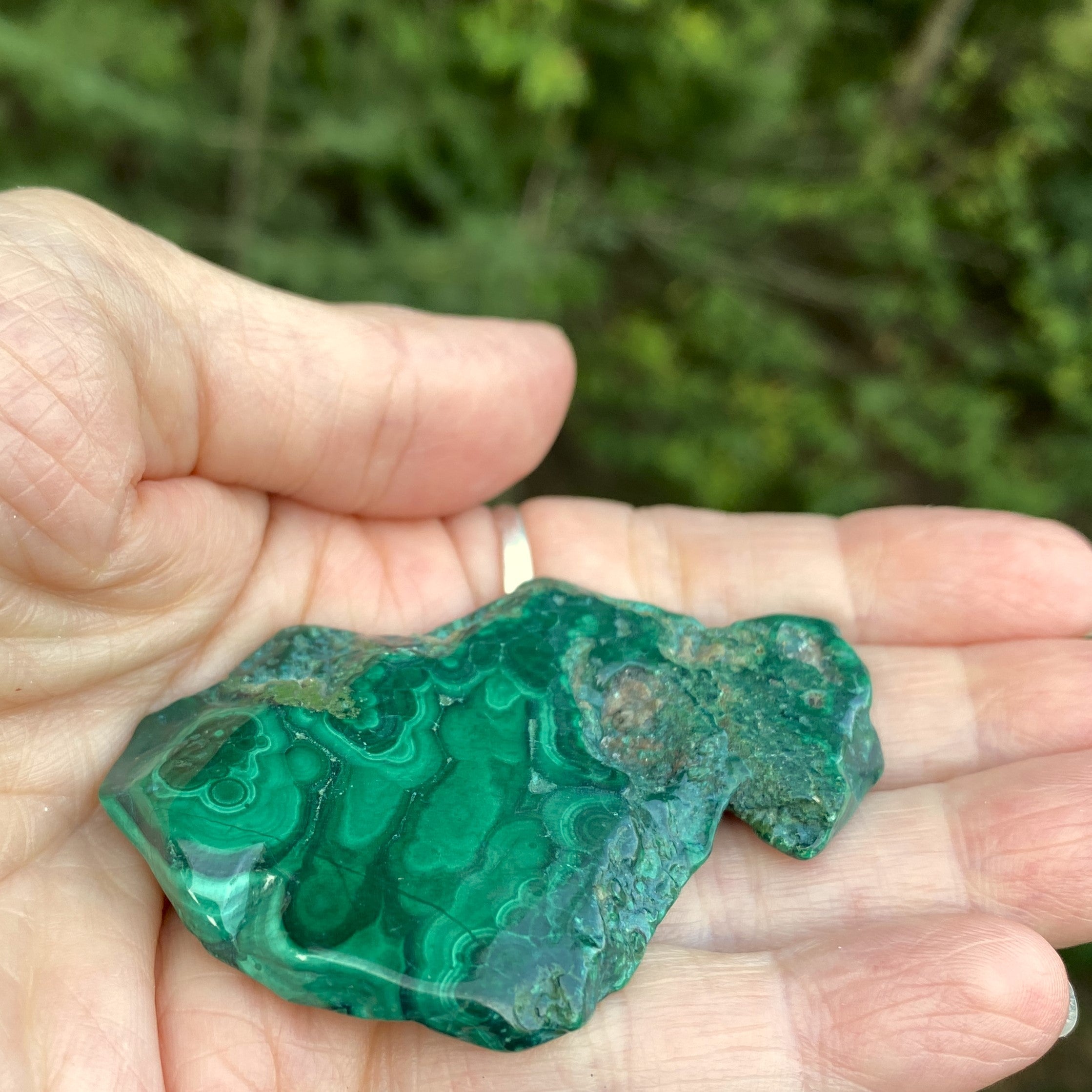 Malachite Slab  Small Polished  Protection Abundance 31653S
