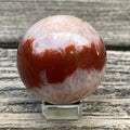 Carnelian Sphere Glass Stand  Creativity Grounding 31641S