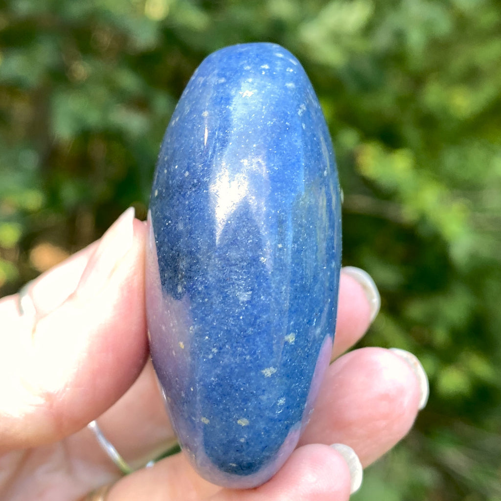Lazulite Palm Stone  Dark Blue  Insight Intuition Harmony 31638S