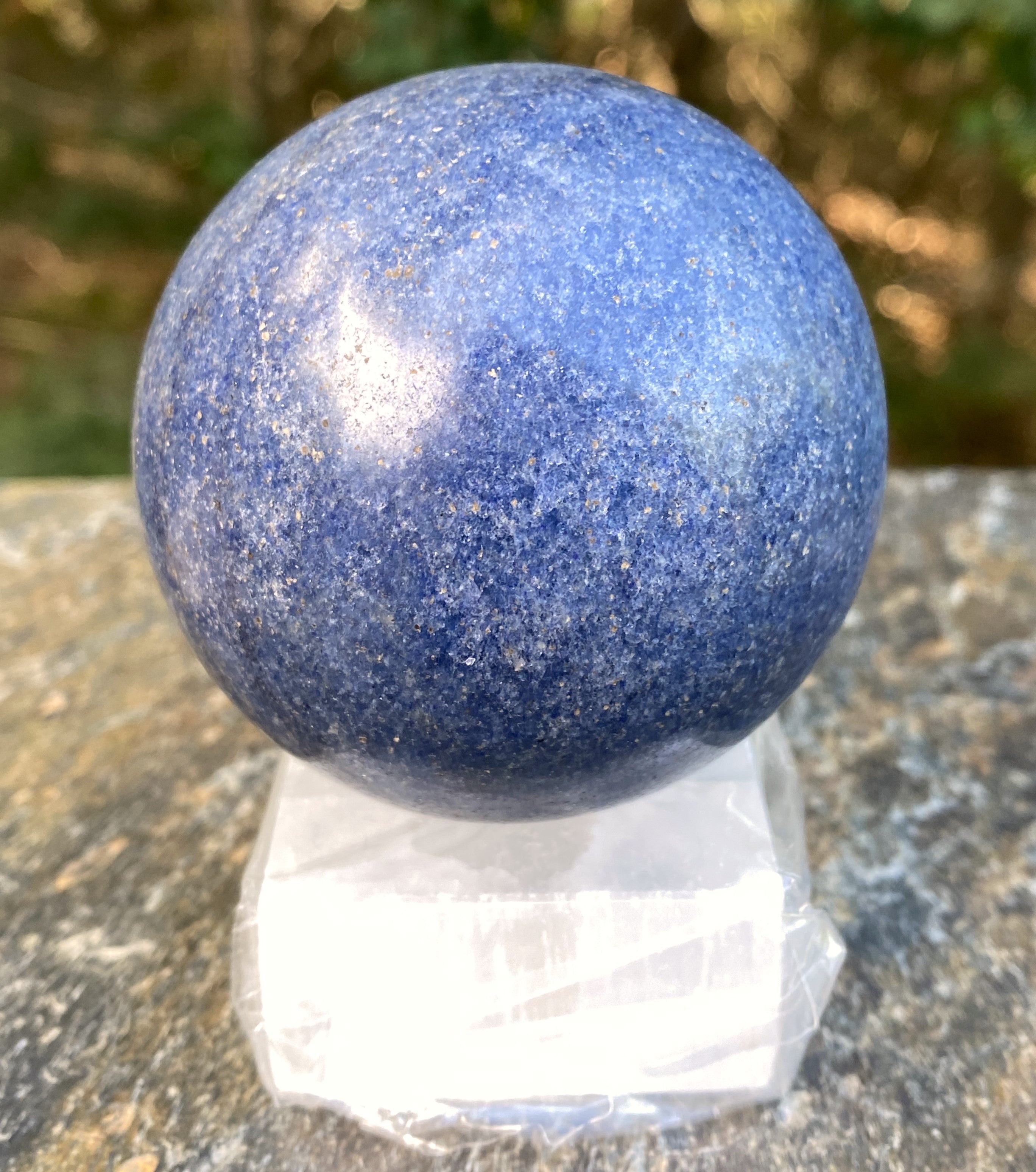 Lazulite  Large Sphere + Stand  Dark Blue  Insight Intuition Harmony 31639S