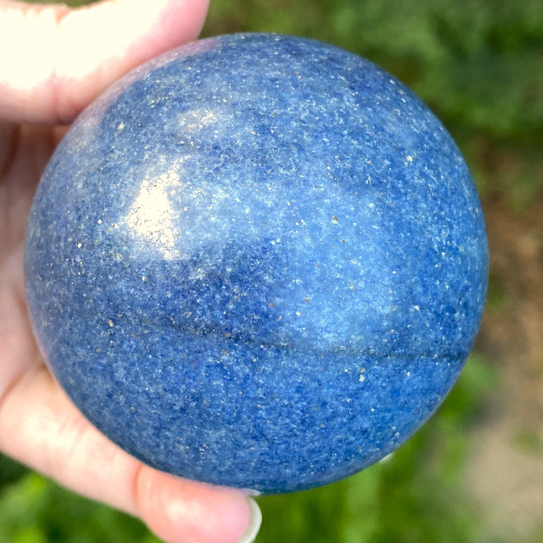 Lazulite  Large Sphere + Stand  Dark Blue  Insight Intuition Harmony 31639S