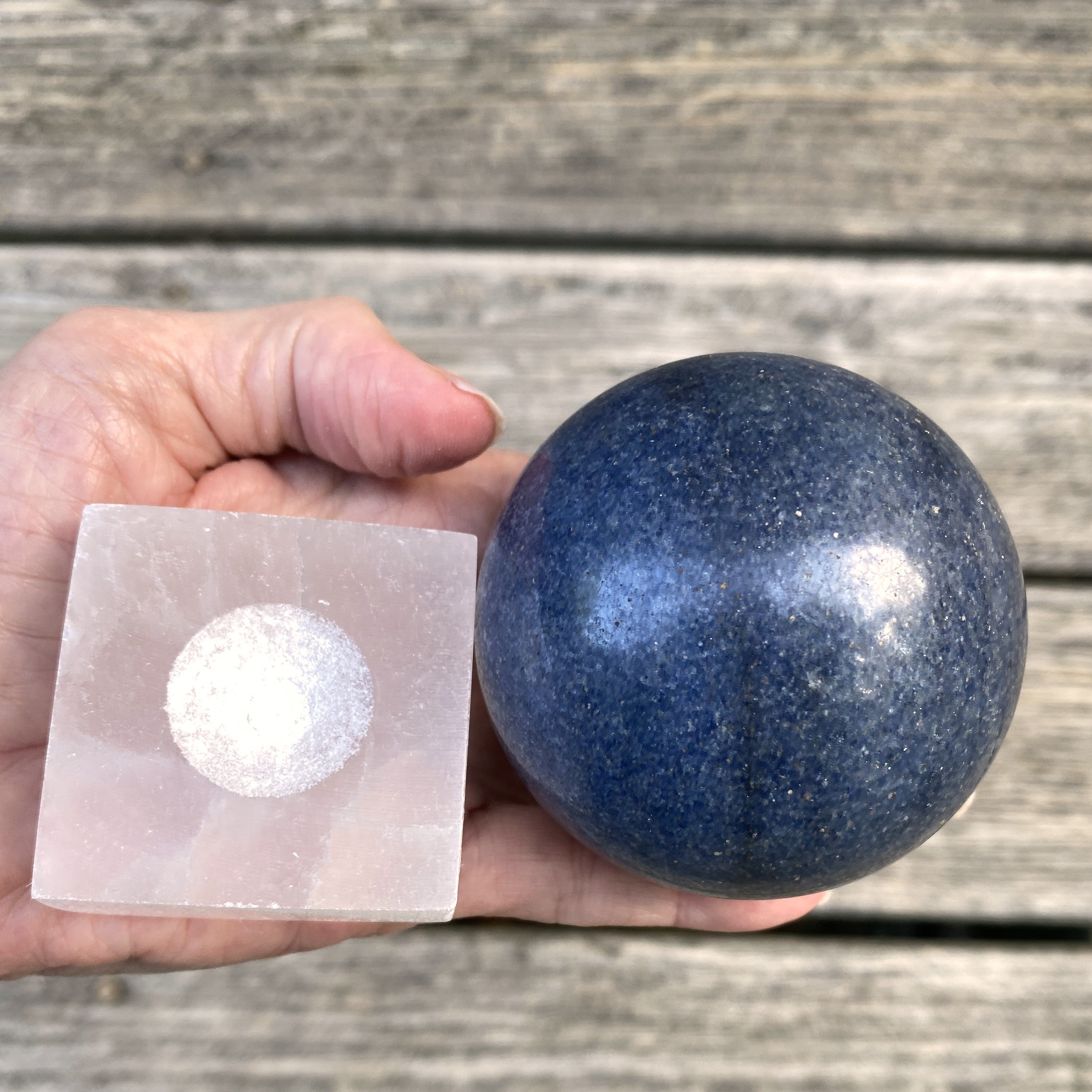 Lazulite  Large Sphere + Stand  Dark Blue  Insight Intuition Harmony 31639S