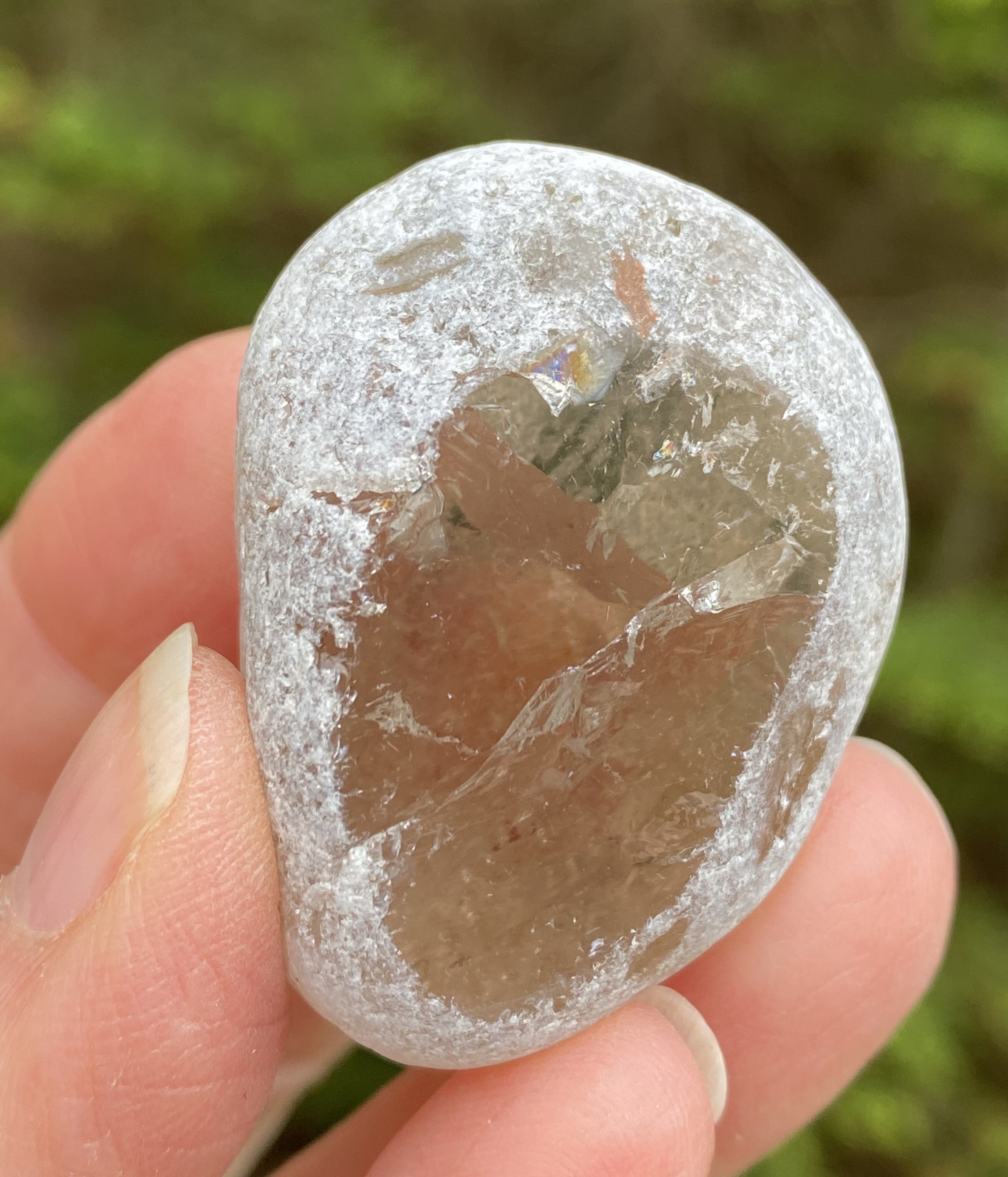 Ema River Stone  Smoky Quartz  Grounding Protection 31267S