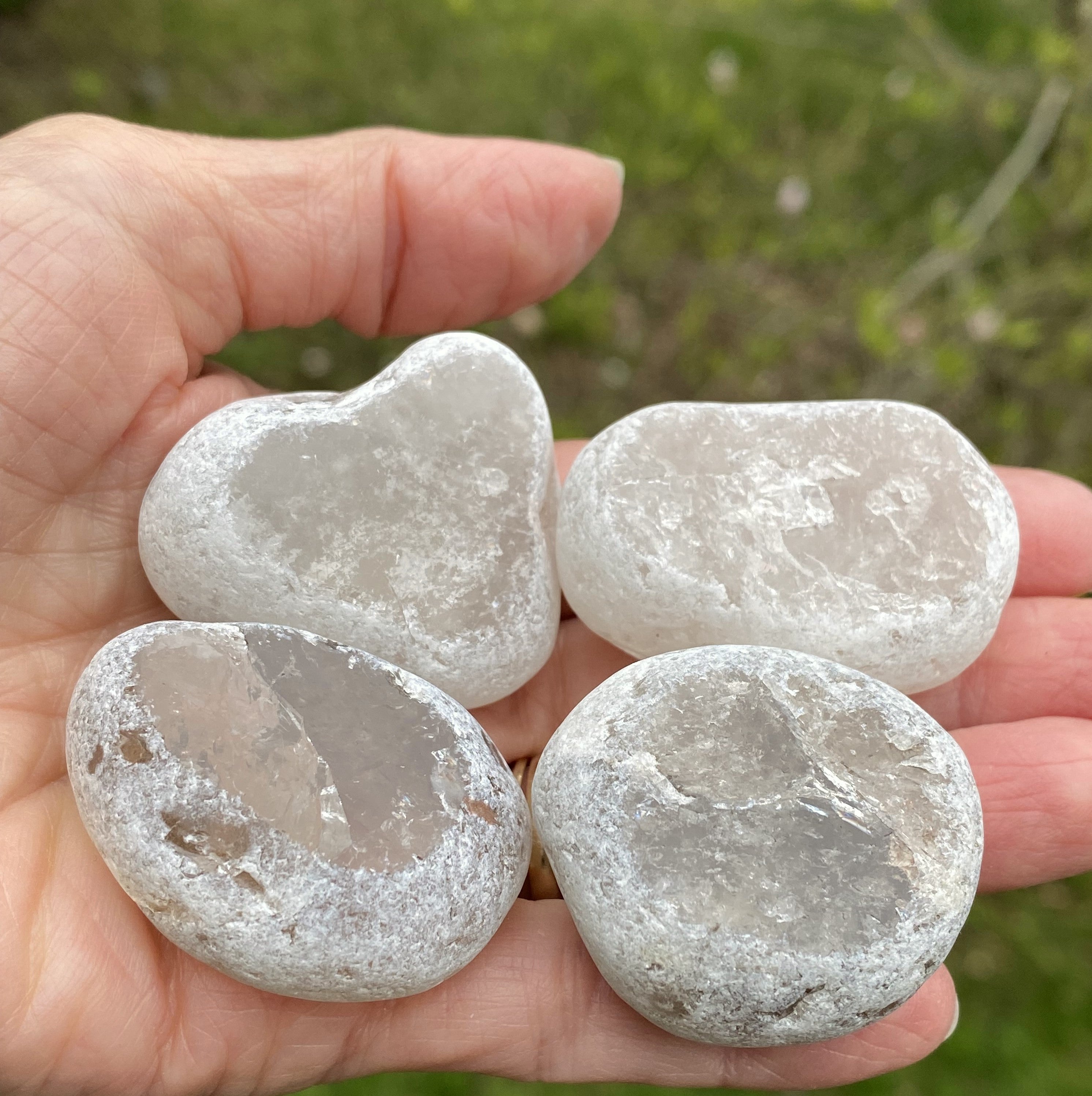 Ema River Stone  Smoky Quartz  Grounding Protection 31267S