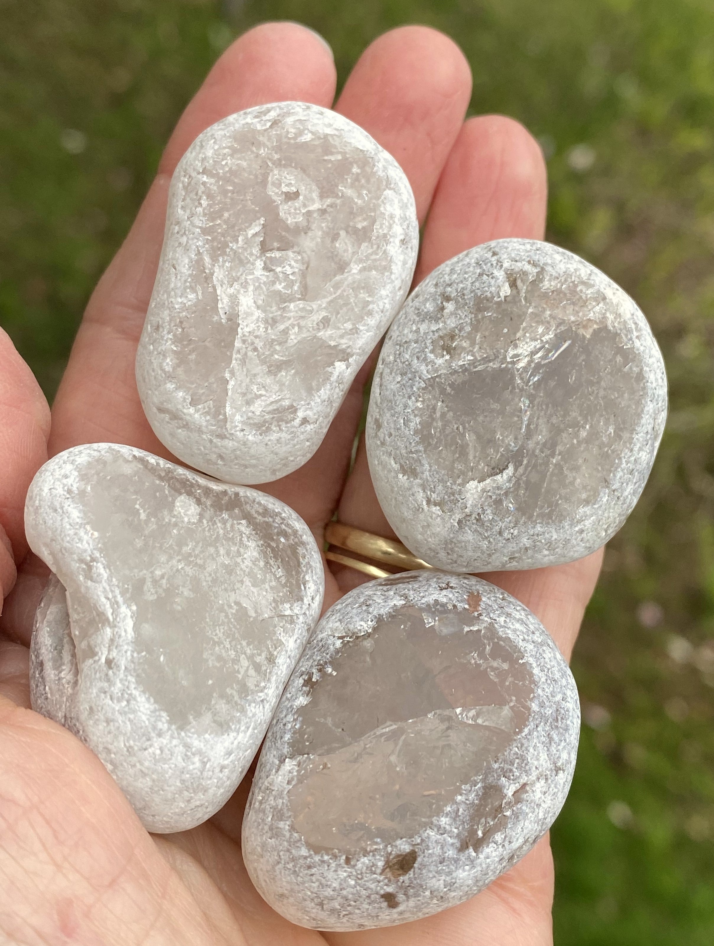 Ema River Stone  Smoky Quartz  Grounding Protection 31267S