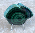 Malachite Slab  Plate + Stand  Small Polished  Protection Abundance 31670S