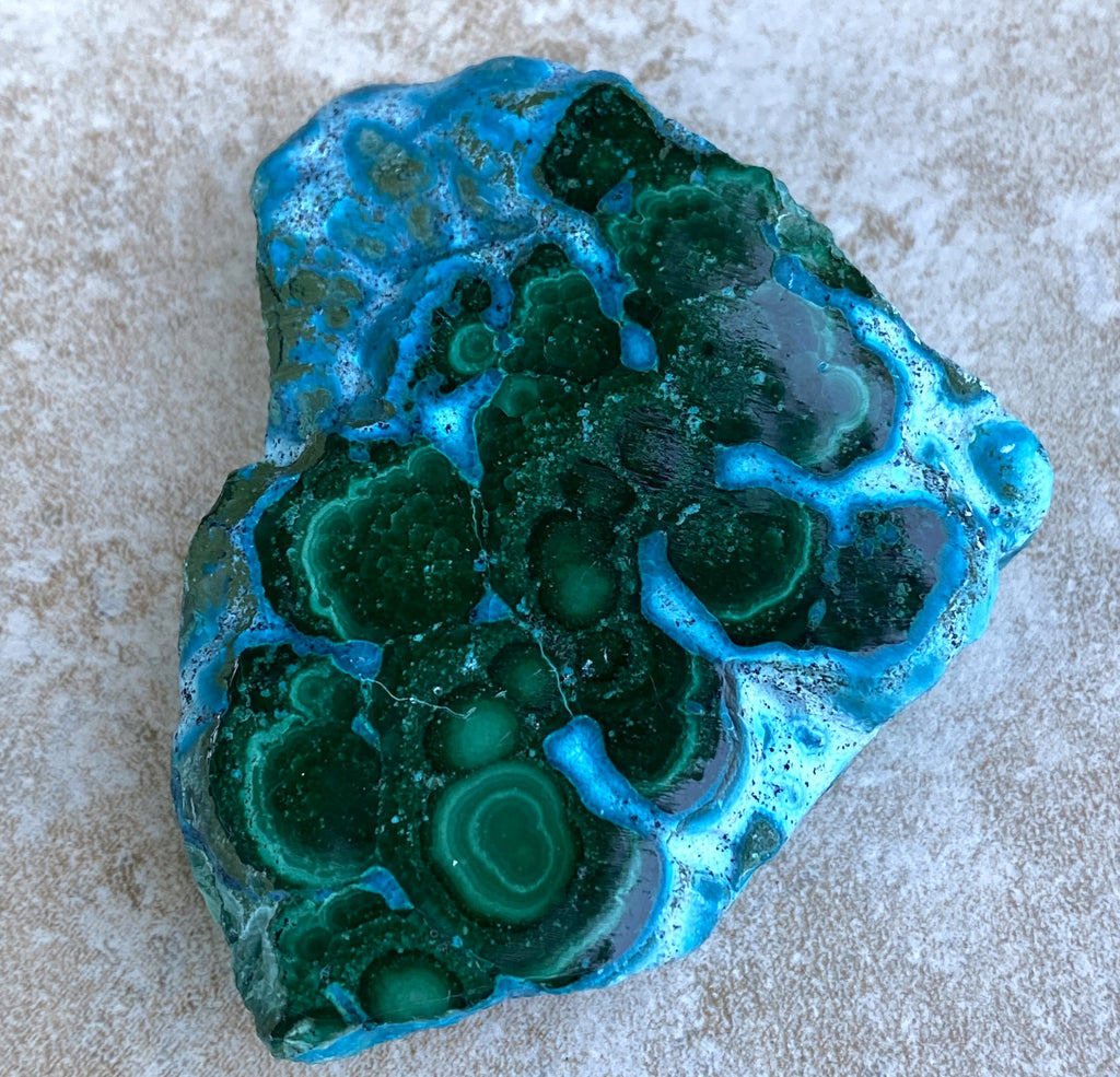 Malachite with Chrysocolla Slab  Grounding Peace Intuition 31675S