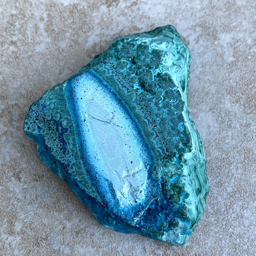Malachite with Chrysocolla Slab  Grounding Peace Intuition 31675S
