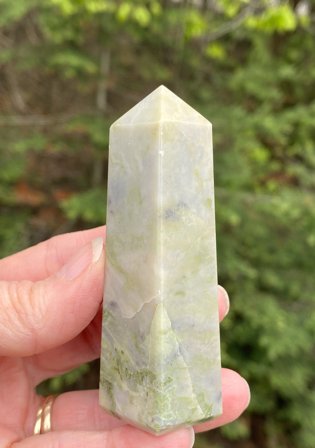 Serpentine Obelisk Point  Healing Wisdom Clearing 30271S