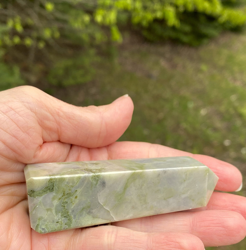 Serpentine Obelisk Point  Healing Wisdom Clearing 30271S