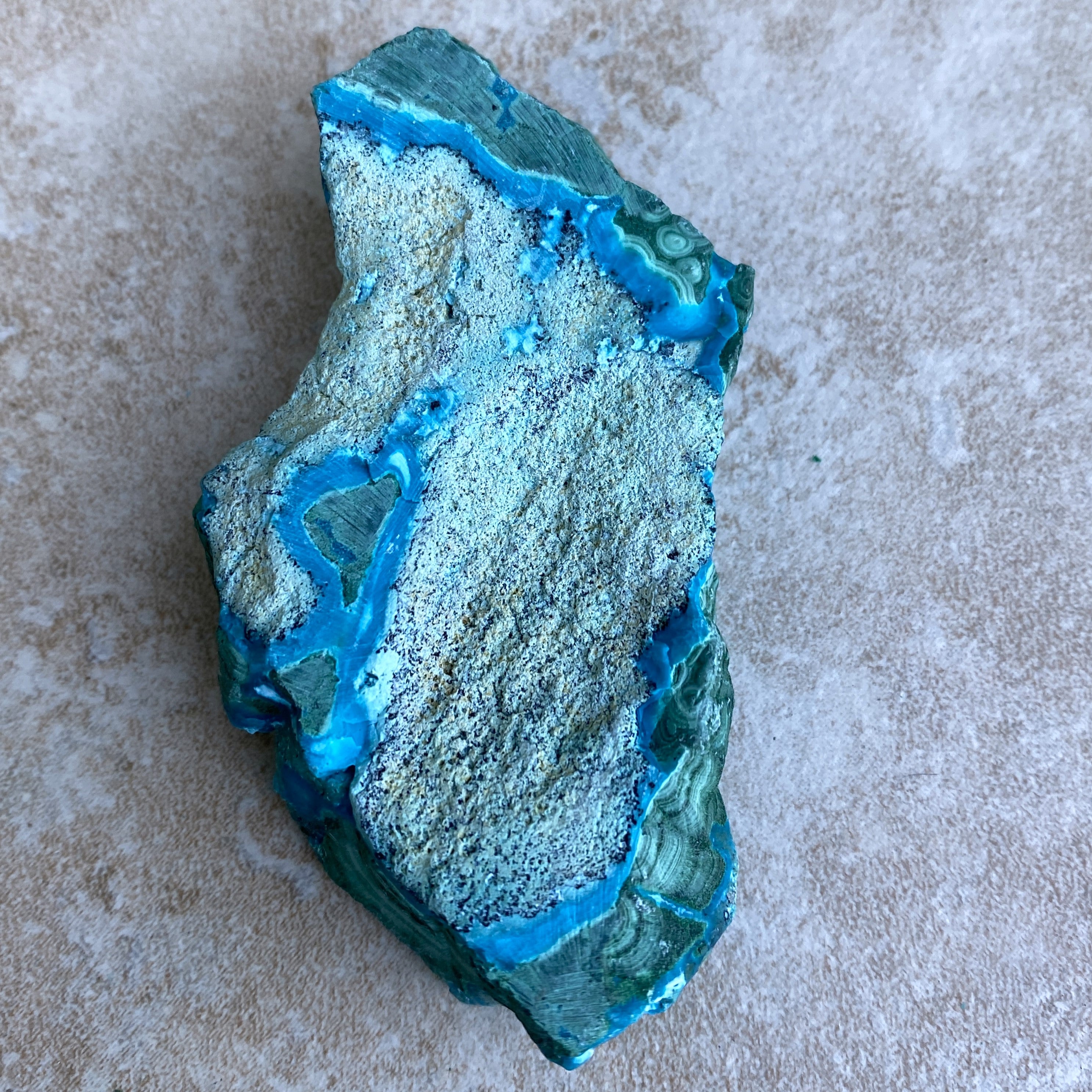 Malachite with Chrysocolla Slab  Grounding Peace Intuition 31677S