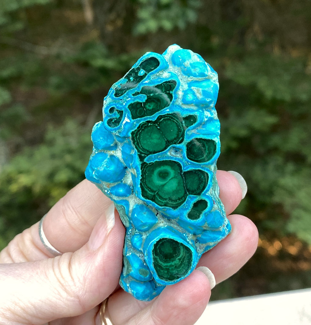 Malachite with Chrysocolla Slab  Grounding Peace Intuition 31677S