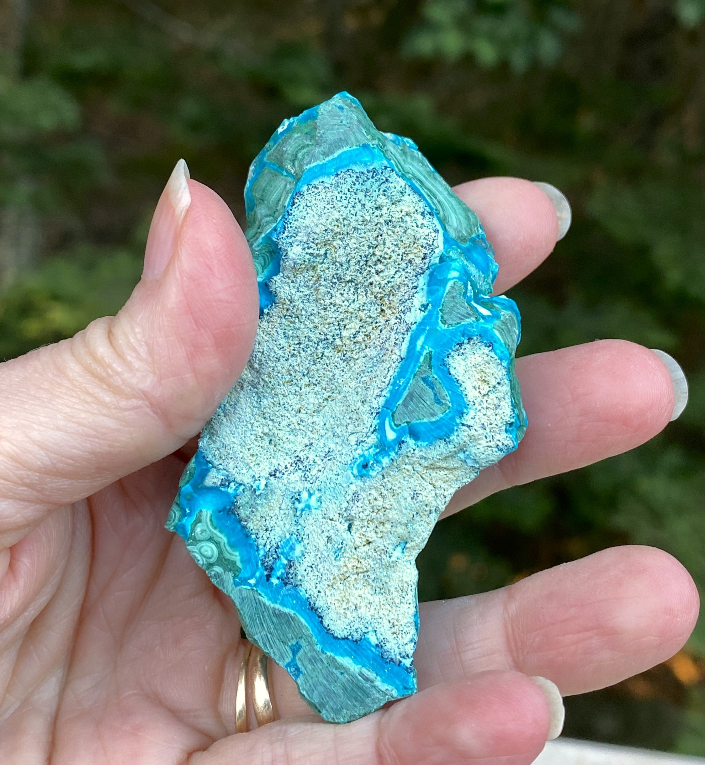 Malachite with Chrysocolla Slab  Grounding Peace Intuition 31677S
